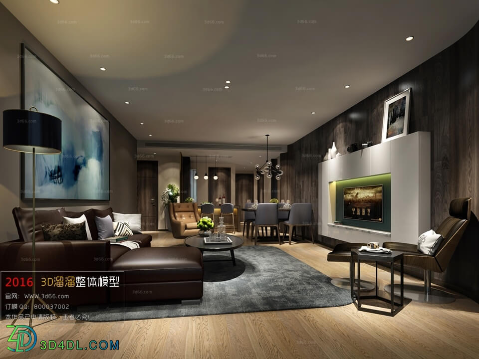 3D66 2016 Modern Style Living Room Space 334 A012