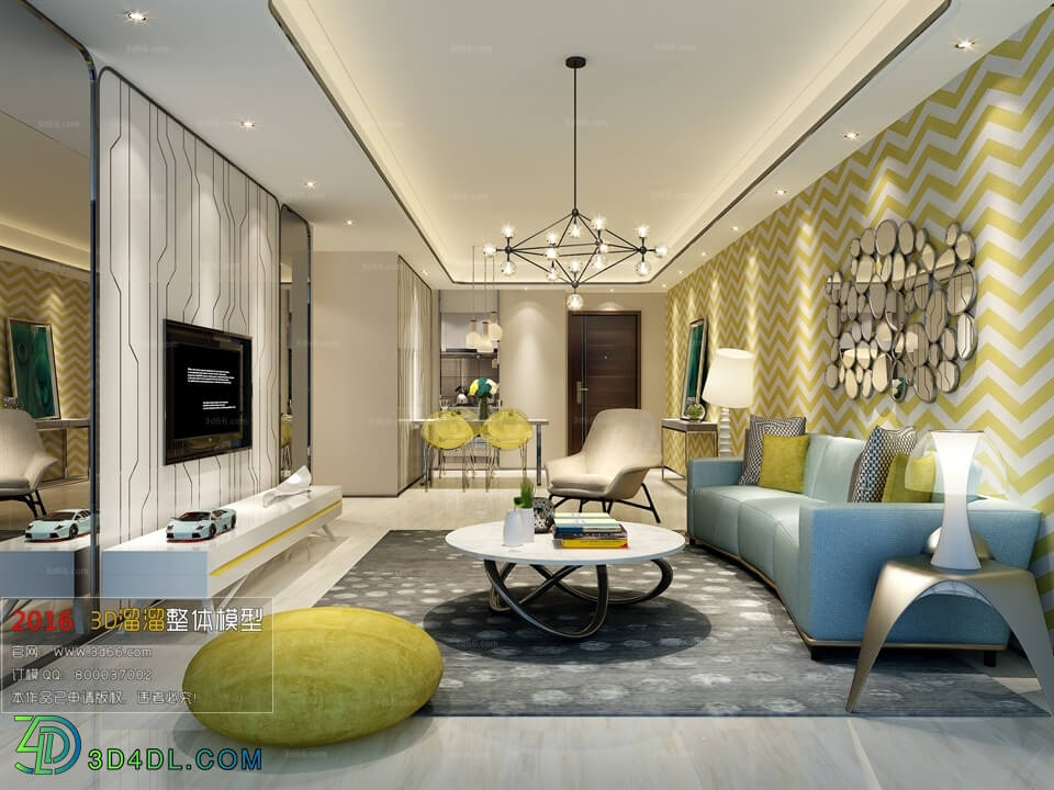 3D66 2016 Modern Style Living Room Space 348 A026