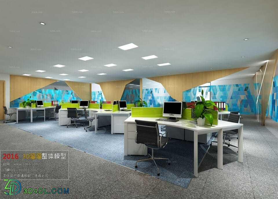 3D66 2016 Modern Style Office 1709 A038