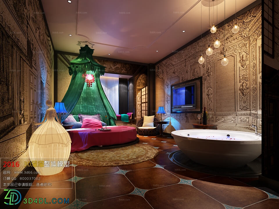 3D66 2016 Other Style Bedroom Hotel 1865 M001