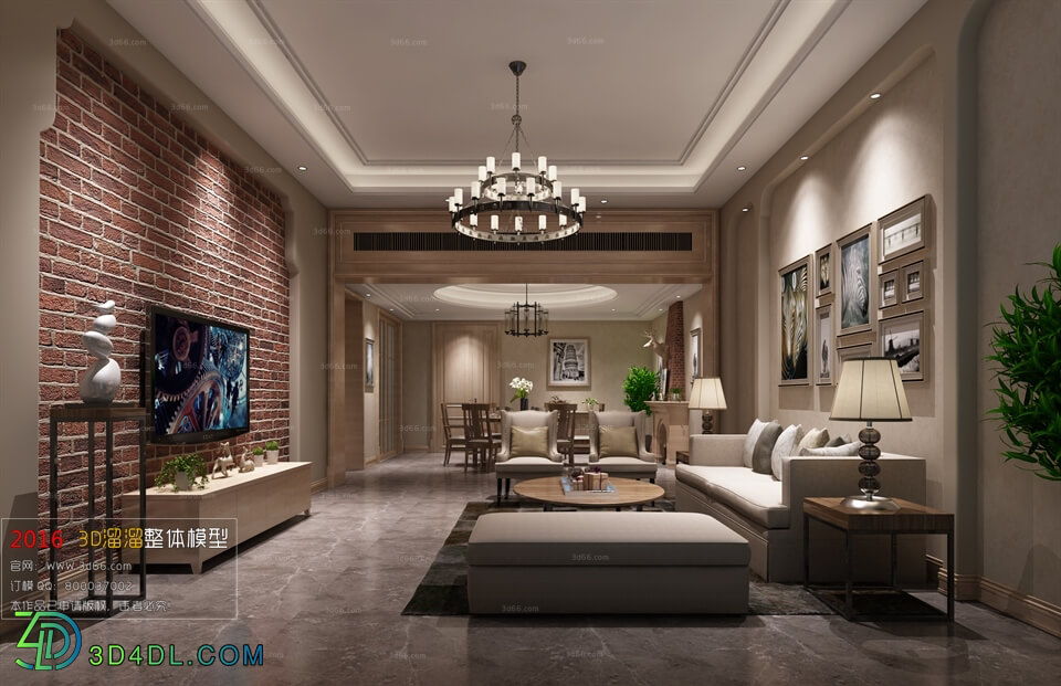 3D66 2016 Other Style Living Room Space 812 M002