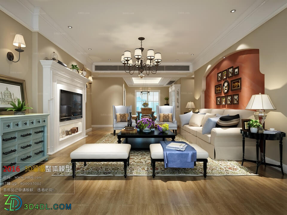 3D66 2016 Other Style Living Room Space 814 M004