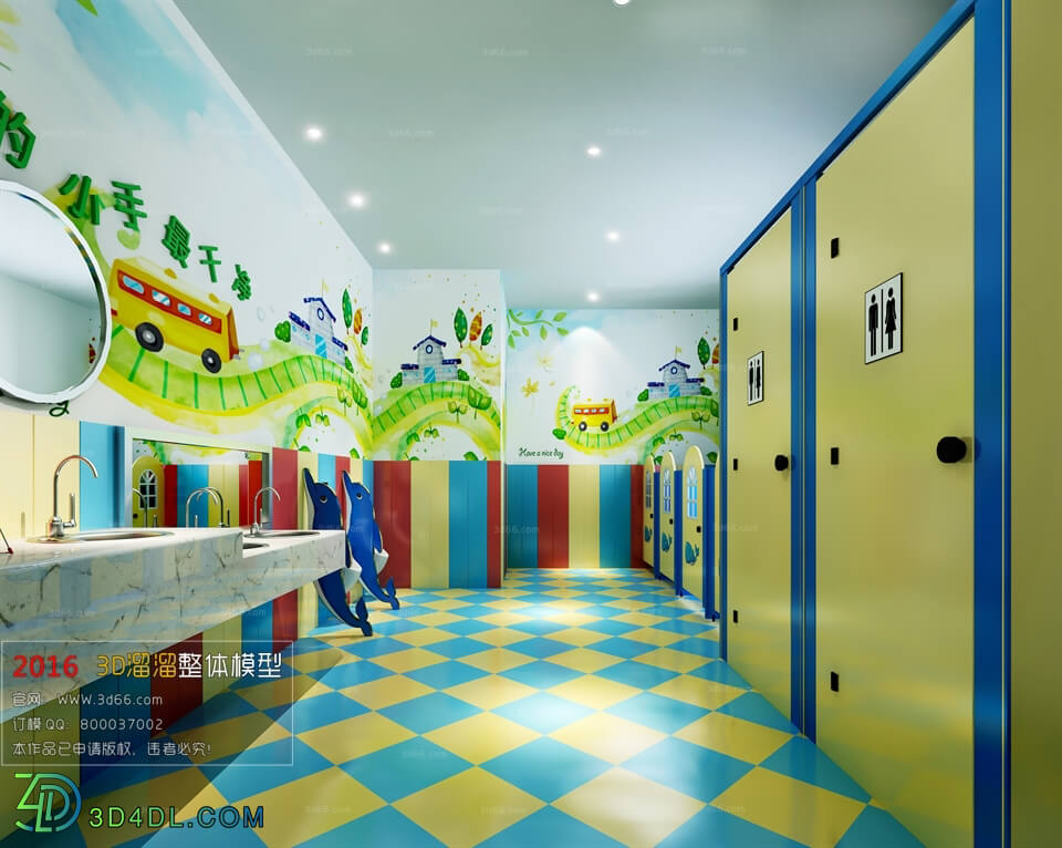 3D66 2016 Other Style Toilets For Children 2047 M007