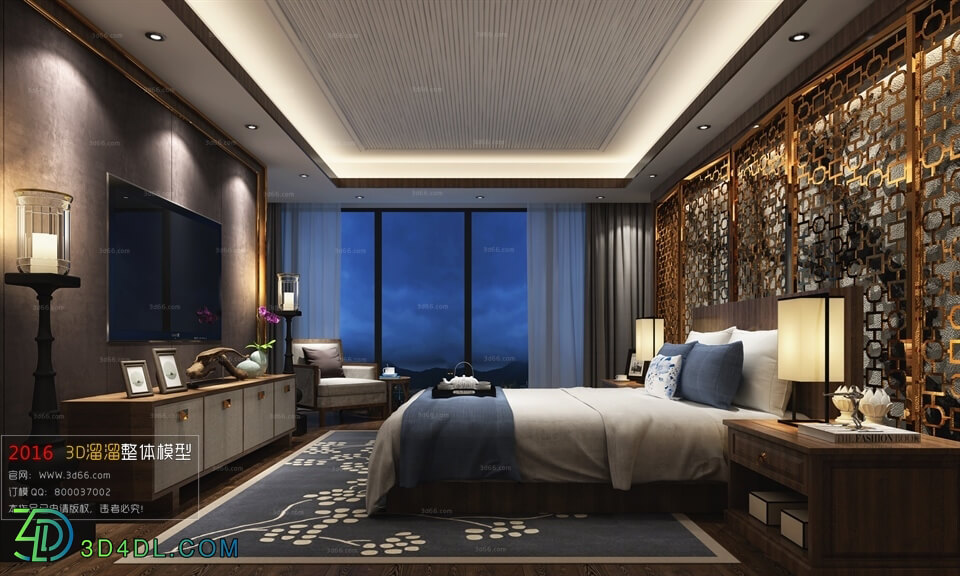 3D66 2016 Post Modern Style Bedroom 1000 B019