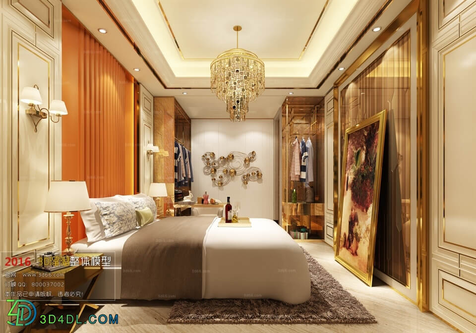 3D66 2016 Post Modern Style Bedroom 1001 B020