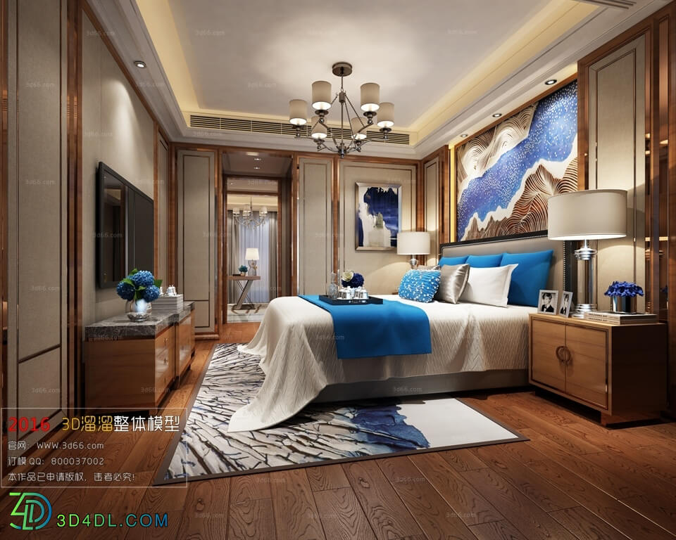 3D66 2016 Post Modern Style Bedroom 1002 B021