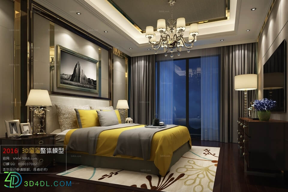 3D66 2016 Post Modern Style Bedroom 1003 B022