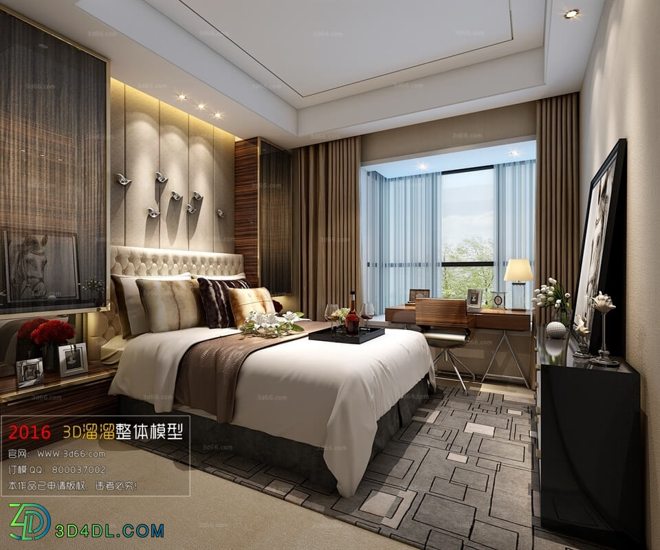 3D66 2016 Post Modern Style Bedroom 1005 B024