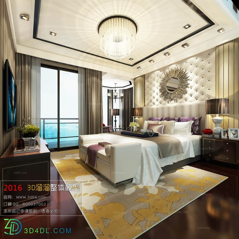 3D66 2016 Post Modern Style Bedroom 1012 B031