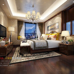 3D66 2016 Post Modern Style Bedroom 1016 B035 