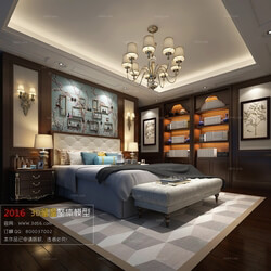 3D66 2016 Post Modern Style Bedroom 1017 B036 