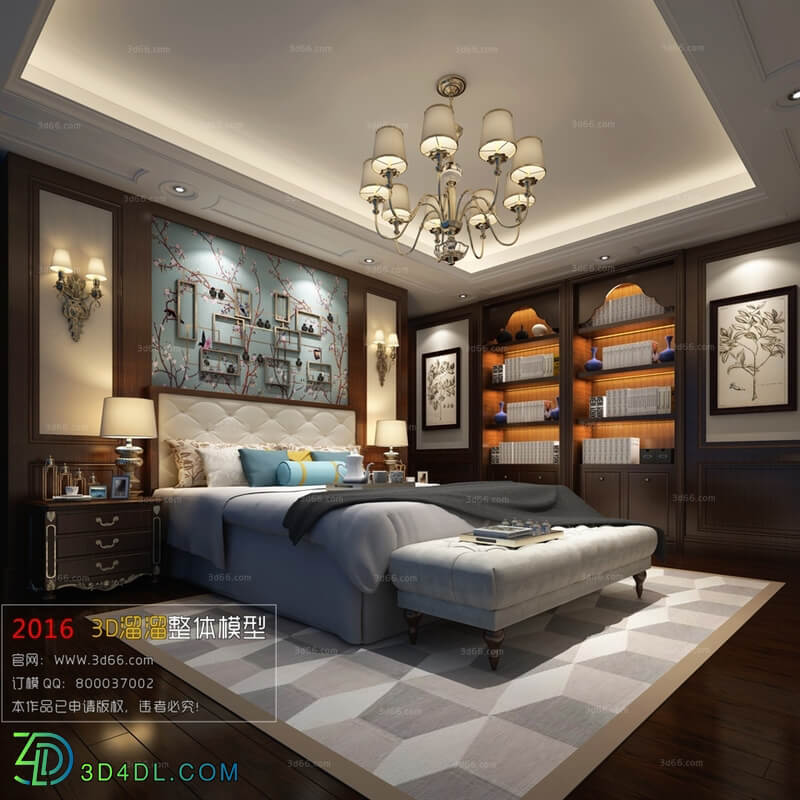 3D66 2016 Post Modern Style Bedroom 1017 B036