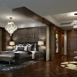 3D66 2016 Post Modern Style Bedroom 1018 B037 