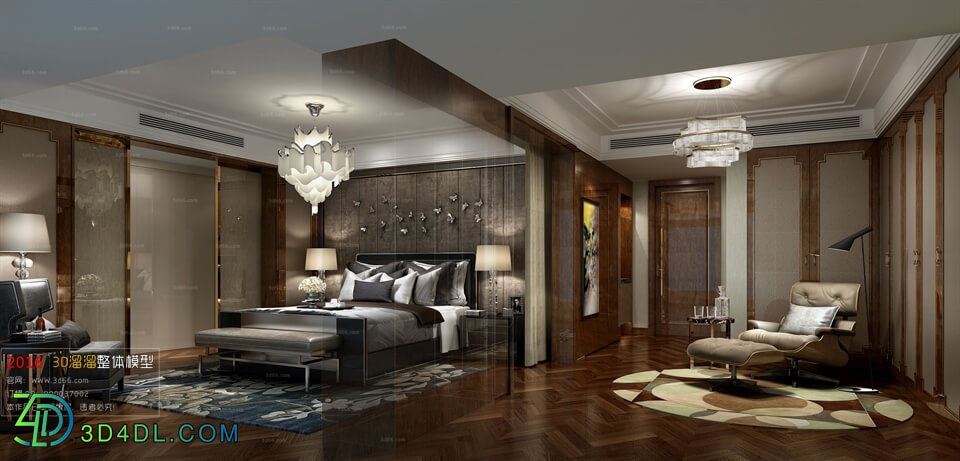 3D66 2016 Post Modern Style Bedroom 1018 B037