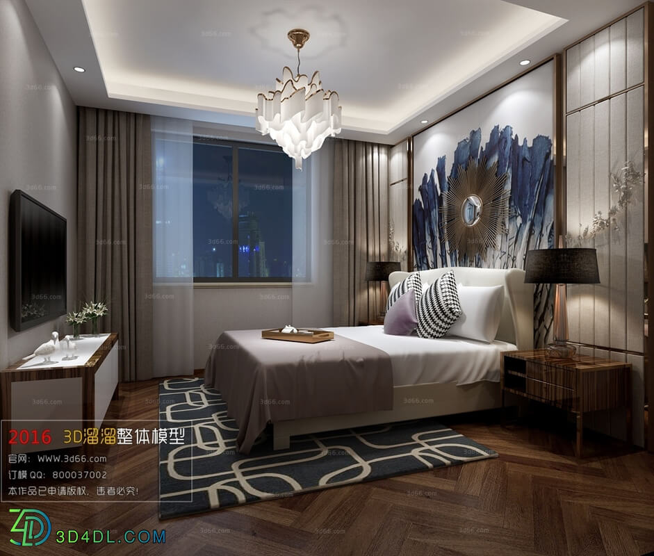 3D66 2016 Post Modern Style Bedroom 1020 B039