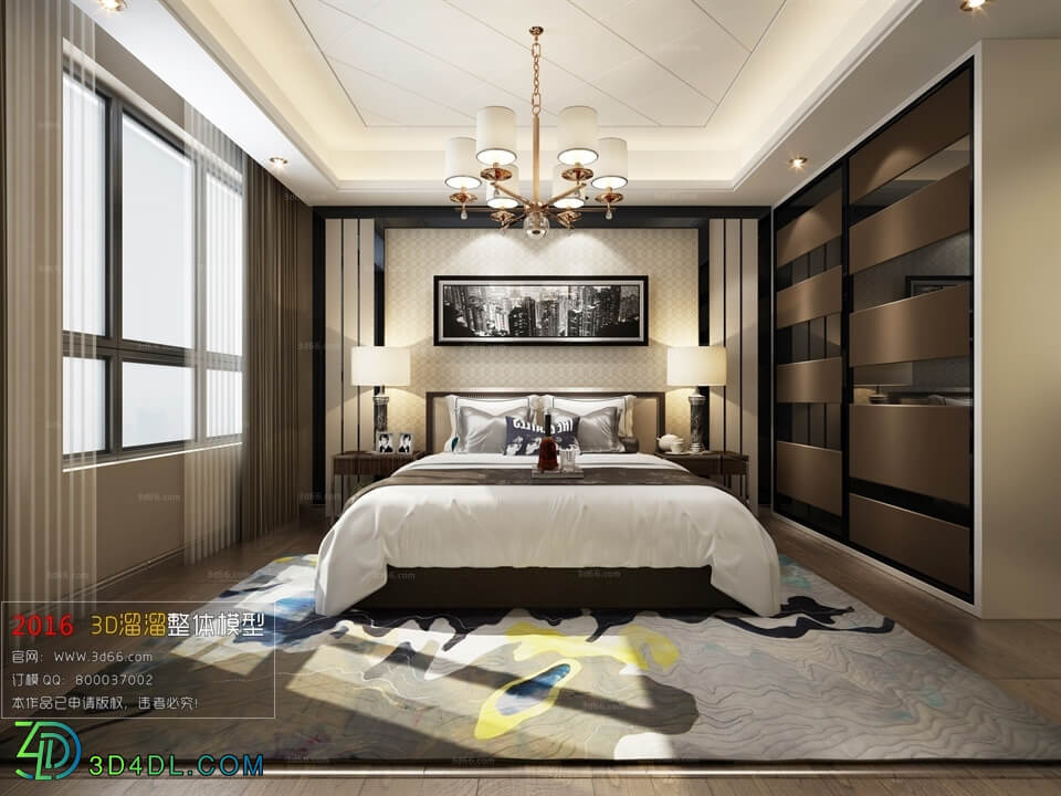 3D66 2016 Post Modern Style Bedroom 1023 B042