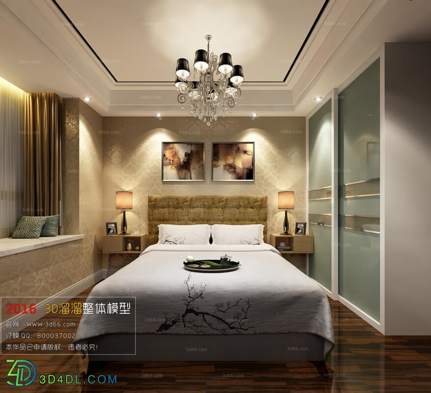 3D66 2016 Post Modern Style Bedroom 1025 B045