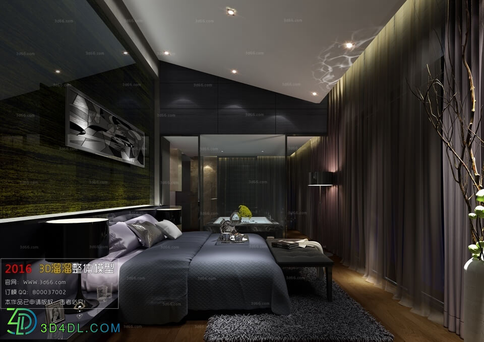 3D66 2016 Post Modern Style Bedroom 1028 B048