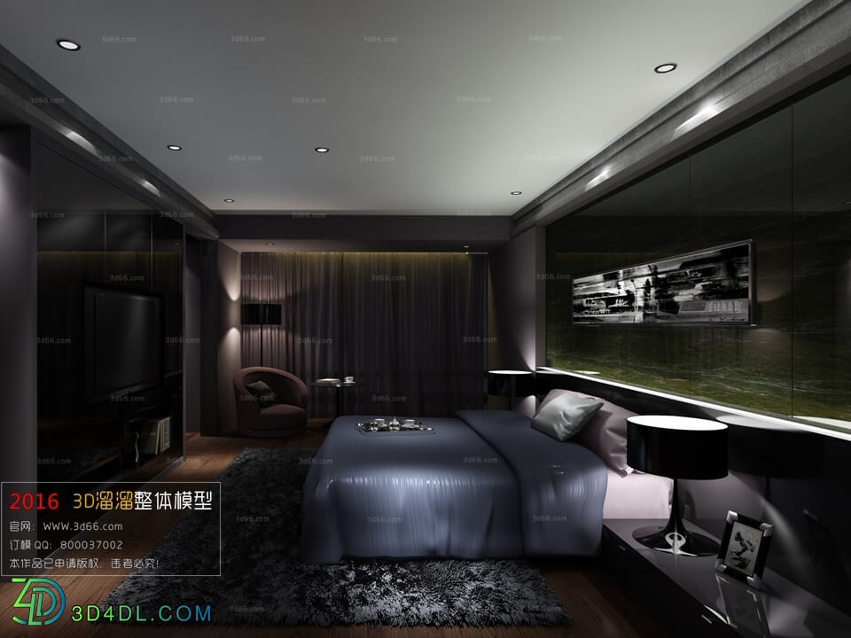 3D66 2016 Post Modern Style Bedroom 1029 B049