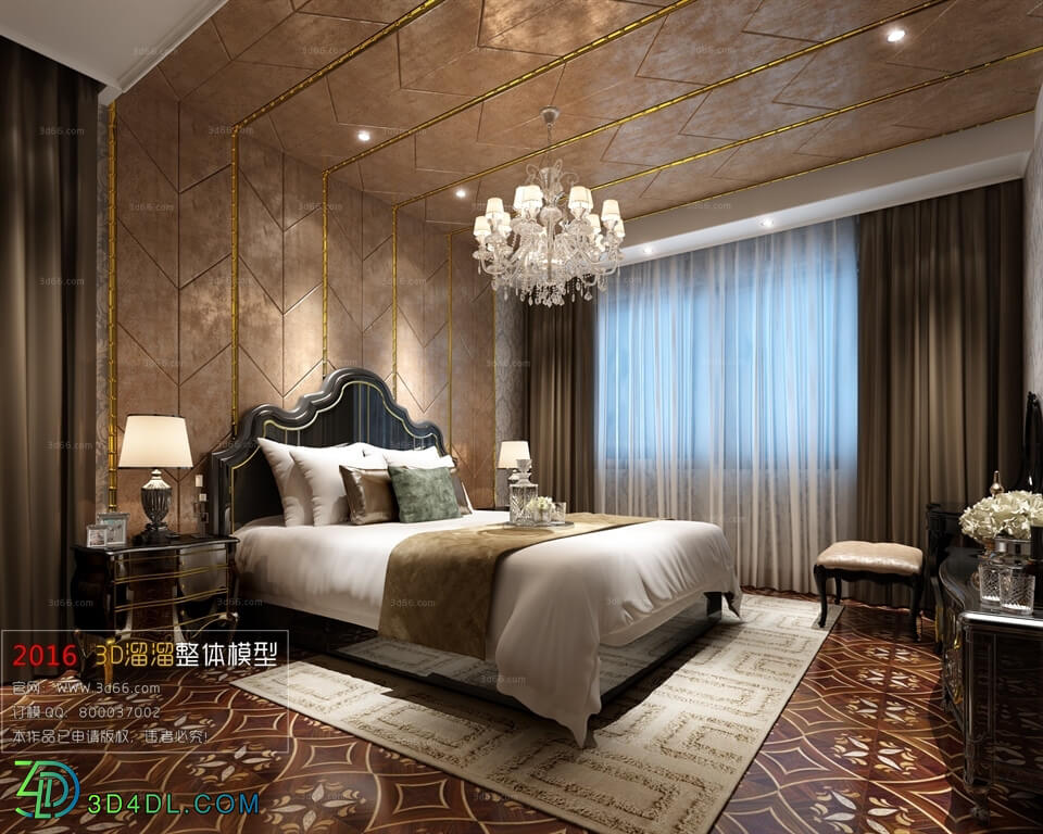 3D66 2016 Post Modern Style Bedroom 1031 B0113