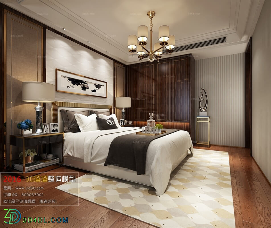 3D66 2016 Post Modern Style Bedroom 994 B013