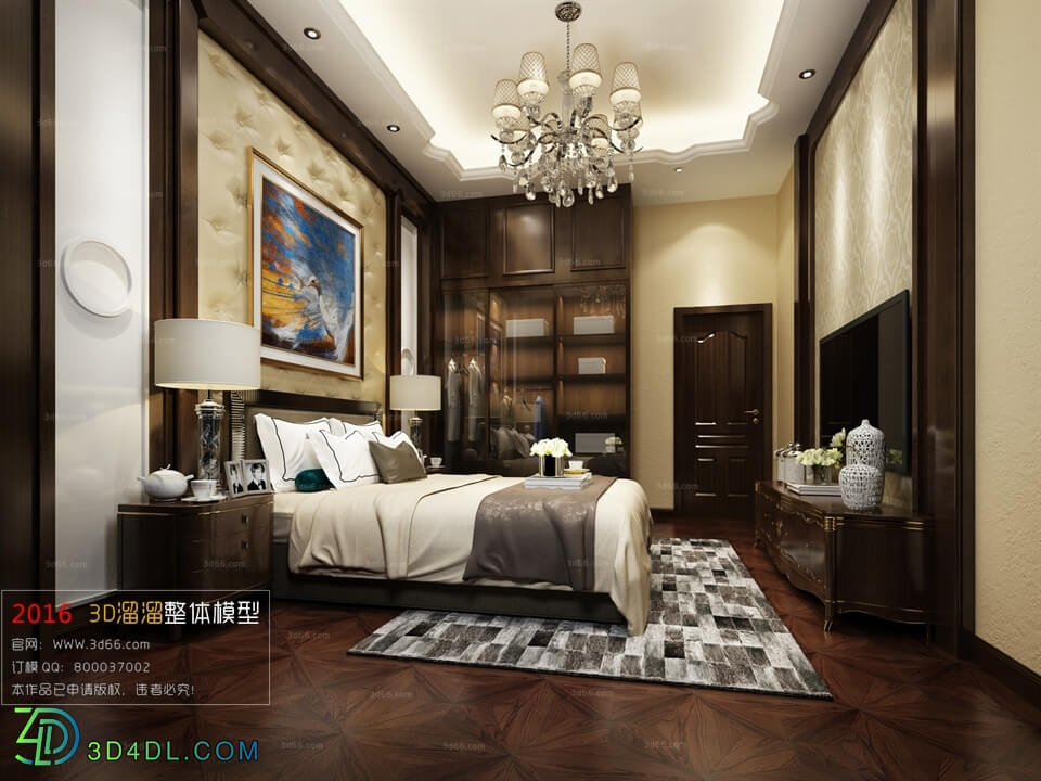 3D66 2016 Post Modern Style Bedroom 995 B014