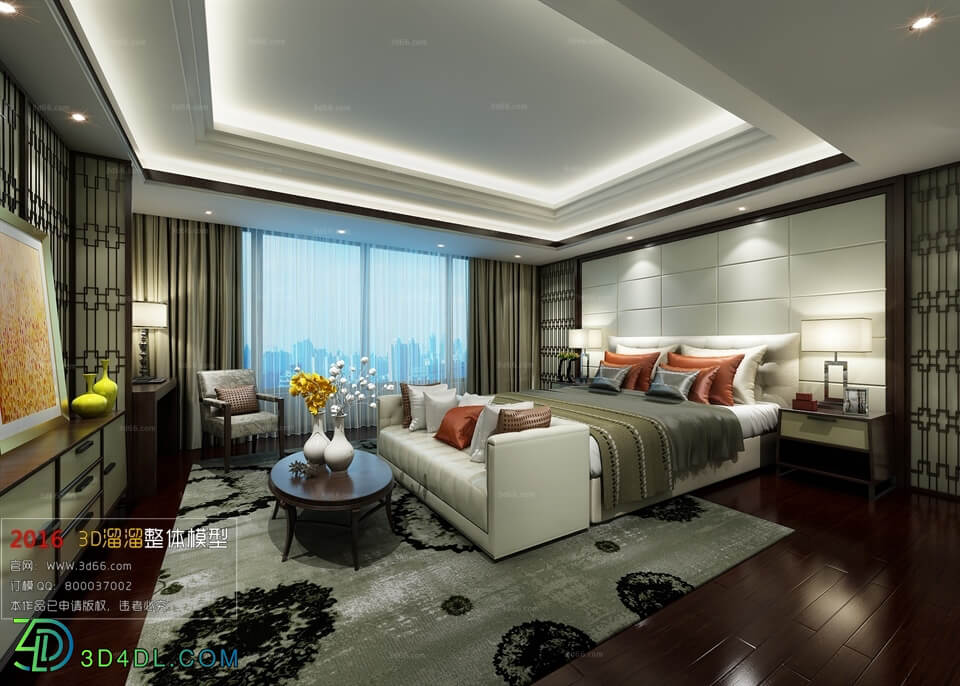 3D66 2016 Post Modern Style Bedroom 996 B015