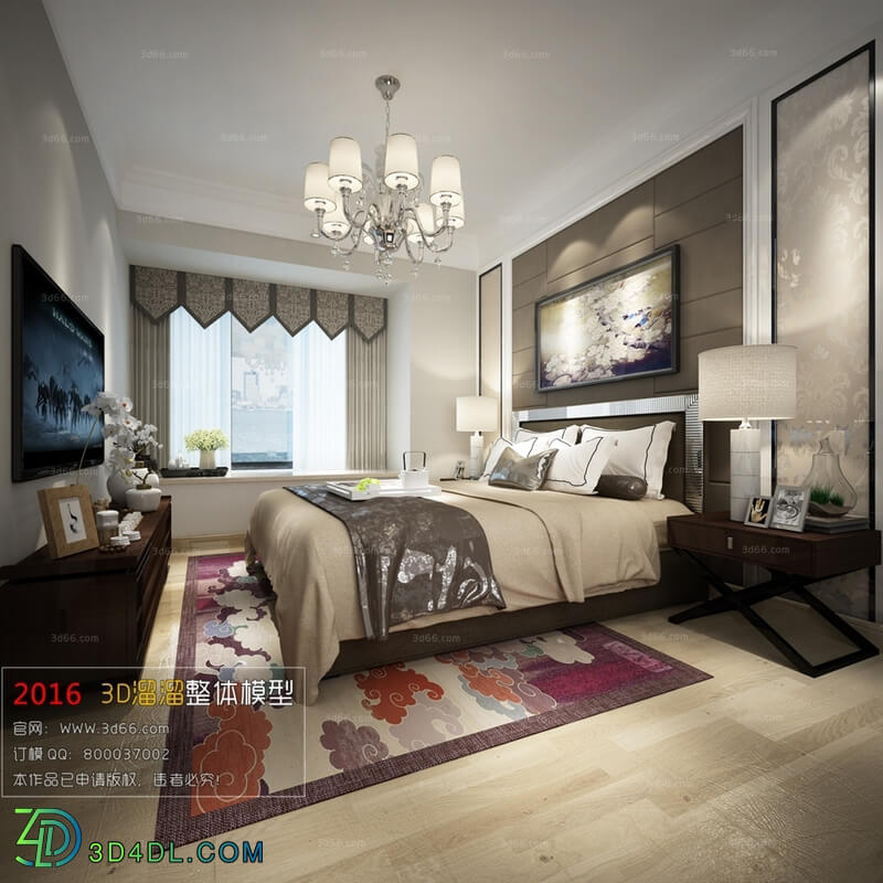 3D66 2016 Post Modern Style Bedroom 997 B016