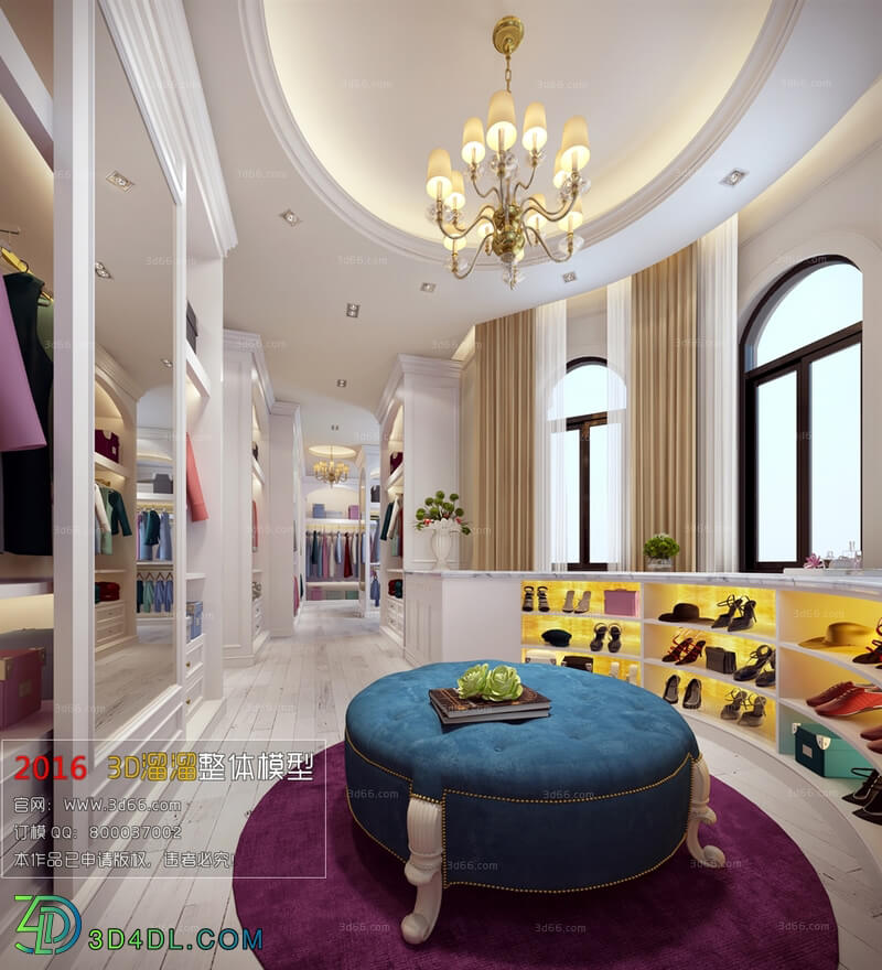 3D66 2016 Post Modern Style Exhibition Room 1263 B001
