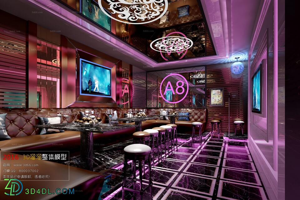 3D66 2016 Post Modern Style KTV 1562 B002