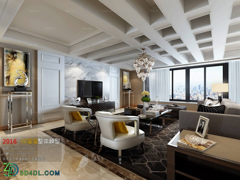 3D66 2016 Post Modern Style Living Room Space 428 B033