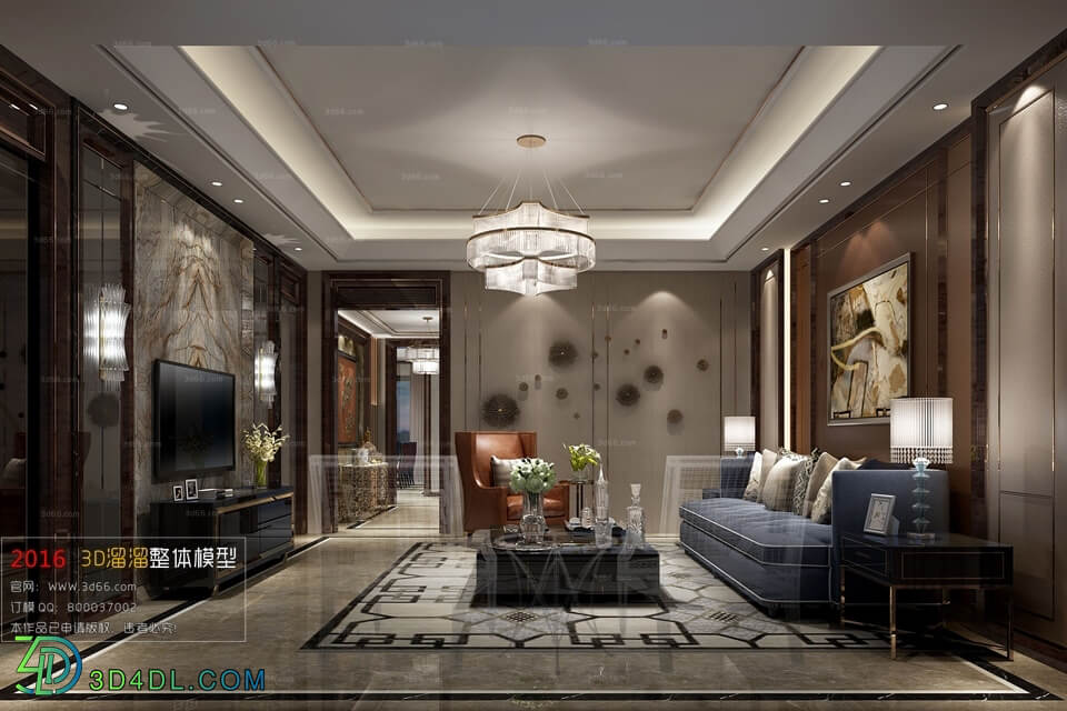 3D66 2016 Post Modern Style Living Room Space 430 B035