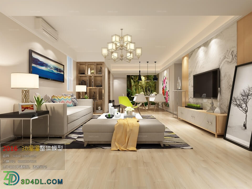 3D66 2016 Post Modern Style Living Room Space 447 B052