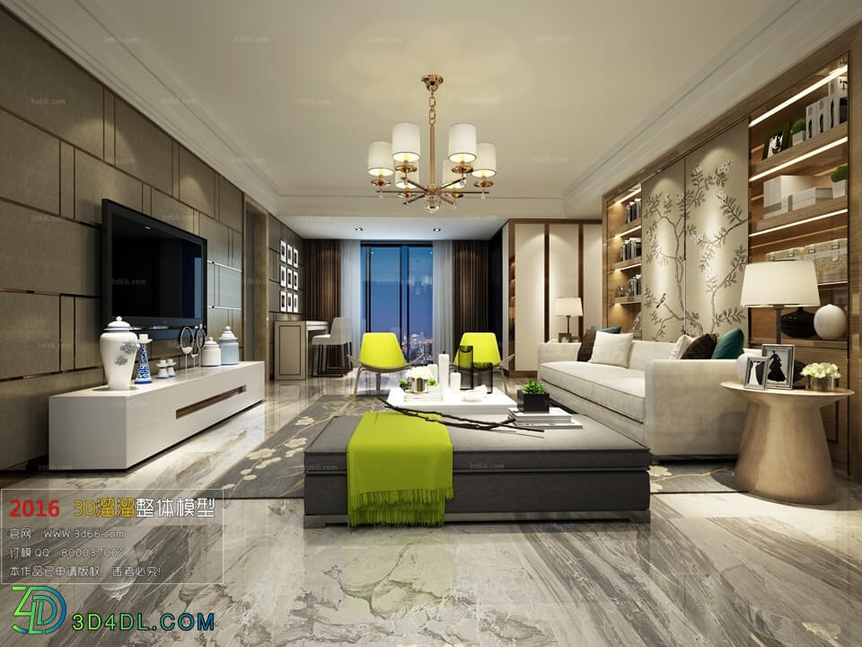 3D66 2016 Post Modern Style Living Room Space 456 B061