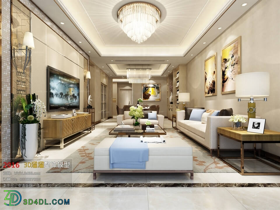 3D66 2016 Post Modern Style Living Room Space 461 B066