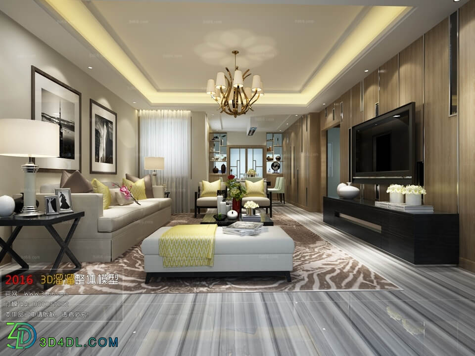 3D66 2016 Post Modern Style Living Room Space 465 B070