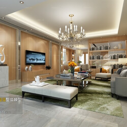 3D66 2016 Post Modern Style Living Room Space 472 B077 