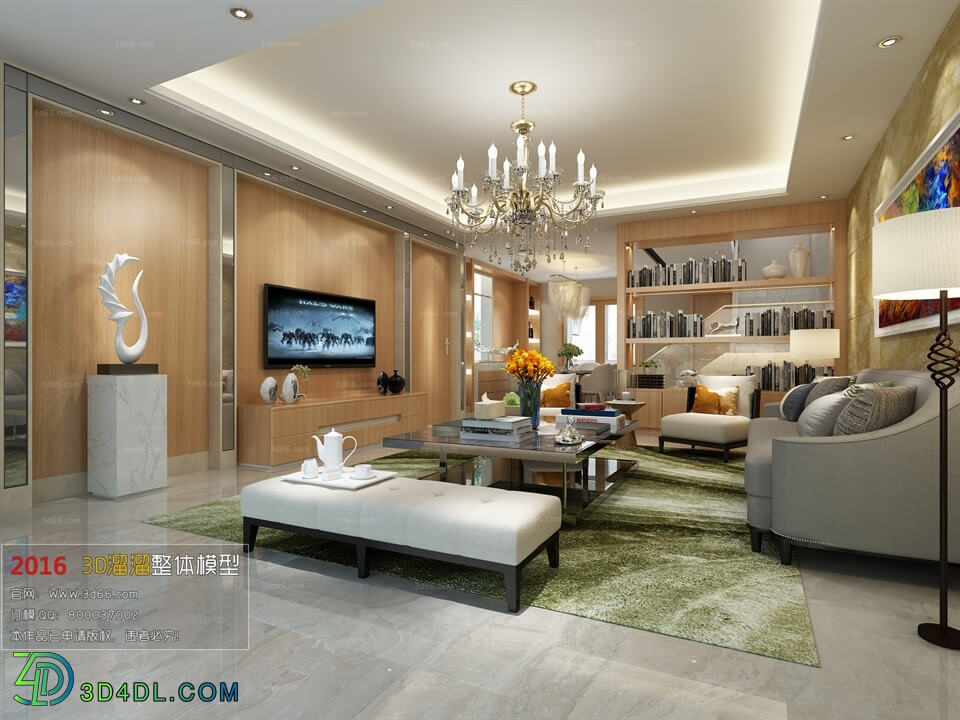 3D66 2016 Post Modern Style Living Room Space 472 B077