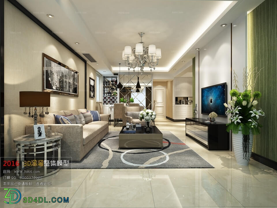 3D66 2016 Post Modern Style Living Room Space 477 B082