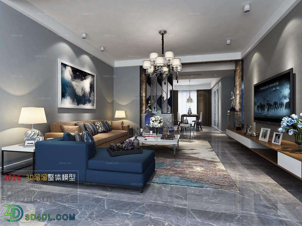 3D66 2016 Post Modern Style Living Room Space 478 B083