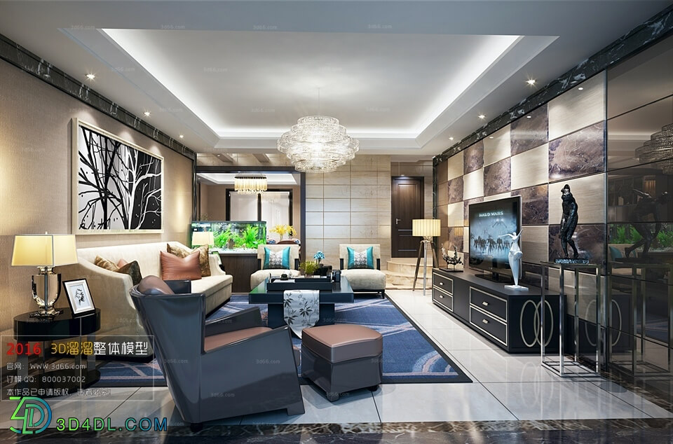 3D66 2016 Post Modern Style Living Room Space 482 B087