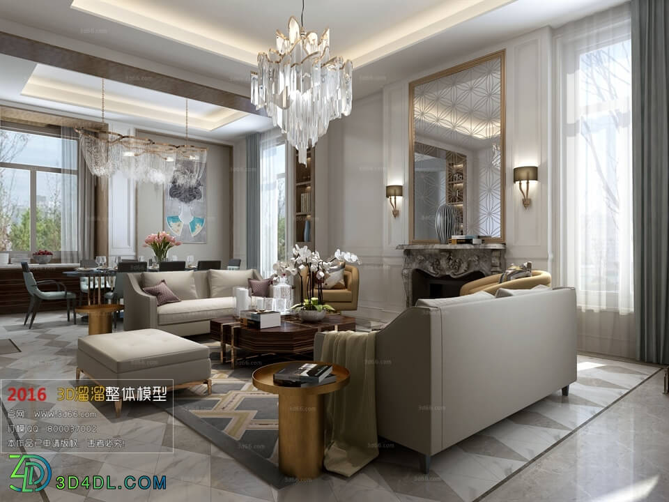 3D66 2016 Post Modern Style Living Room Space 511 B116