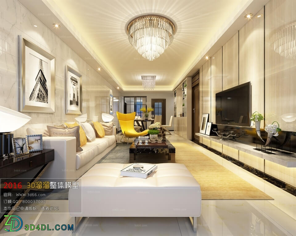 3D66 2016 Post Modern Style Living Room Space 519 B124