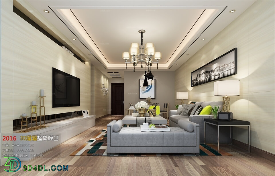 3D66 2016 Post Modern Style Living Room Space 522 B127