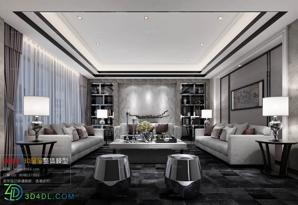 3D66 2016 Post Modern Style Living Room Space 535 B140