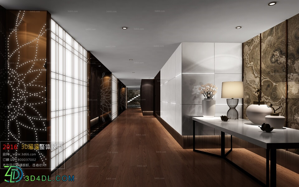 3D66 2016 Post Modern Style Lobby 1922 B003