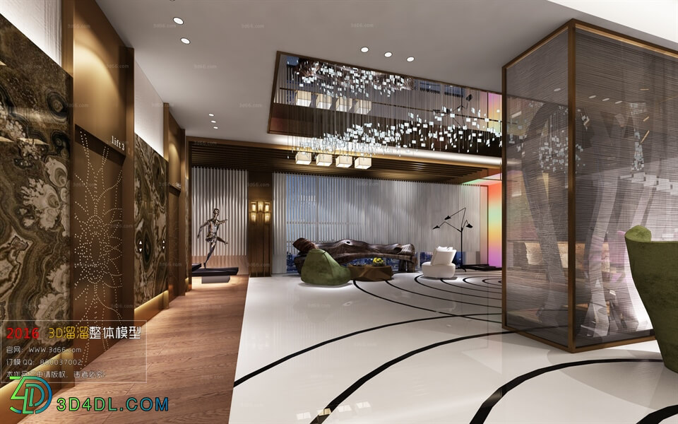 3D66 2016 Post Modern Style Reception Hall 1354 B011