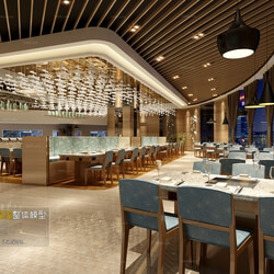 3D66 2016 Post Modern Style Restaurant 1414 B001 