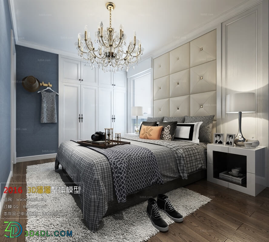 3D66 2016 Scandinavian Style Bedroom 1155 N002