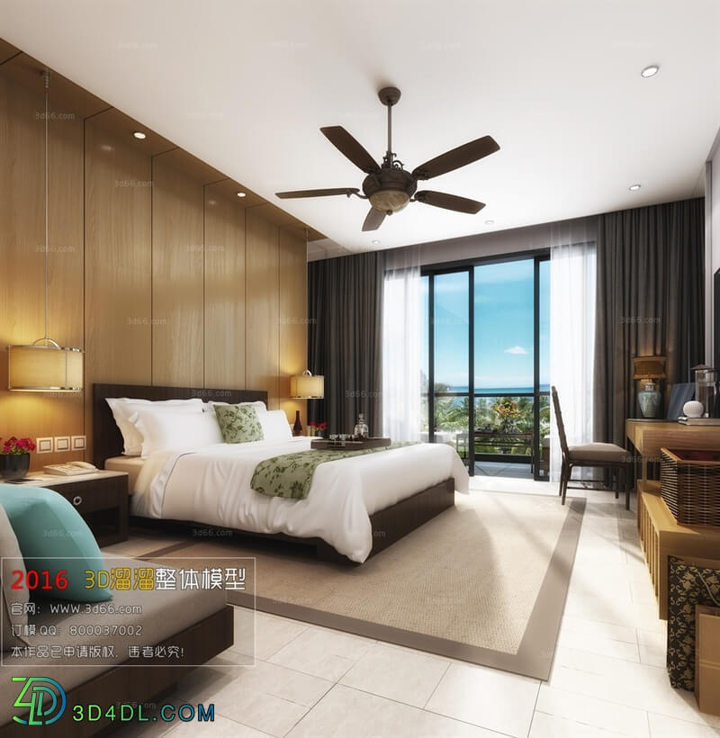 3D66 2016 Southeast Asian Style Bedroom 1103 F001